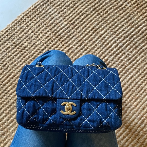 CHANEL Spring Summer 2020 Denim Classic Flap Bag - Picture 1 of 16